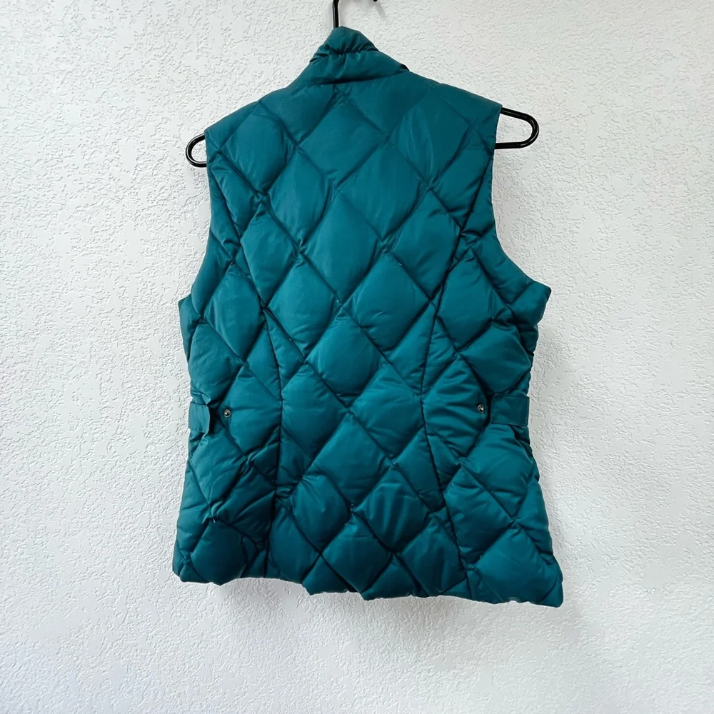 Women’s Eddie Bauer down vest size medium Teal Quilted Women's vest - Picture 10 of 10
